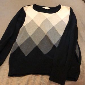 Cute harlequin long sleeve sweater